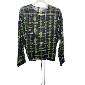 Christian Wijnants Silk Tie Dye Sheer Georgette Blouse Sz. 36 (US 4)